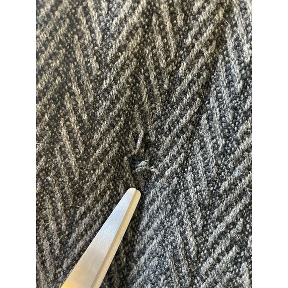 Vtg 50s Bernhard Altmann Cashmere Grey Blazer Herringbone 42”chest Academia - Picture 12 of 12